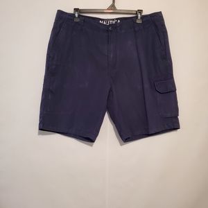 Property of nautica pier no.57 navy blue cargo shorts 7 pocket size 36W